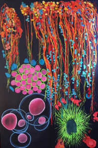 stem cells for a cure art painting